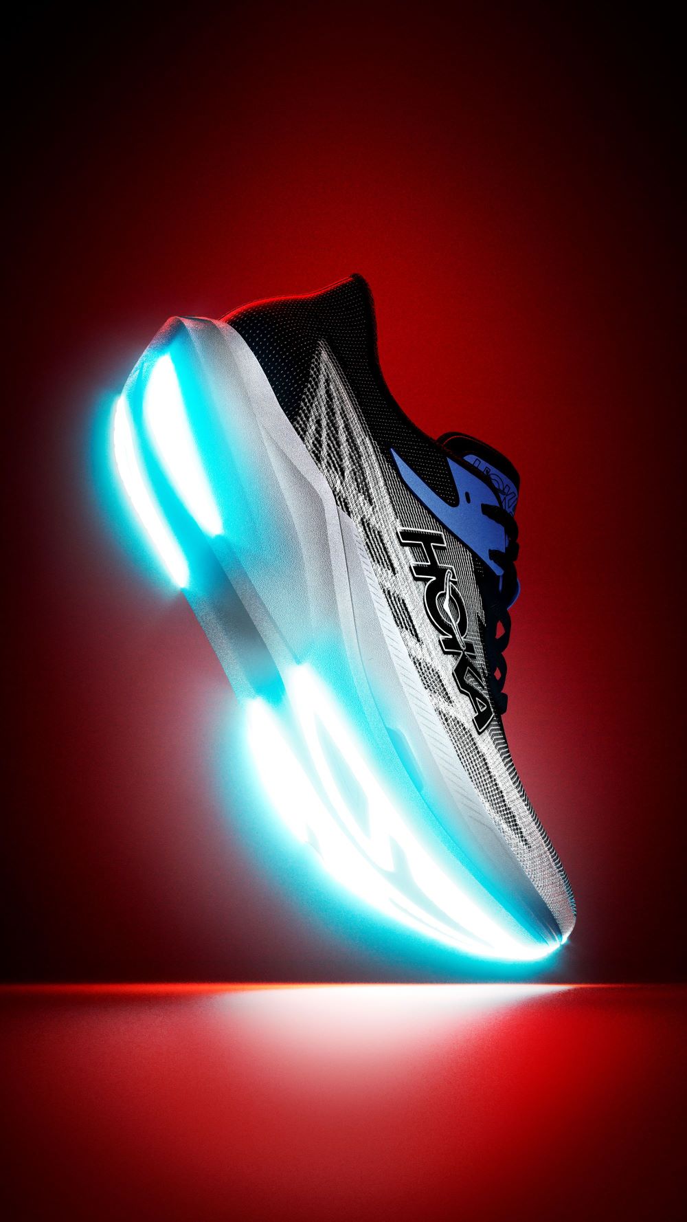 Hoka Rocket X 3 tijdens het hardlopen