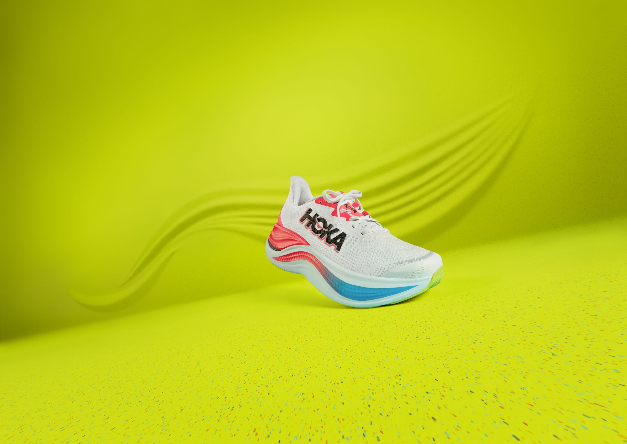 Detail van de zool van de Hoka Skyward X