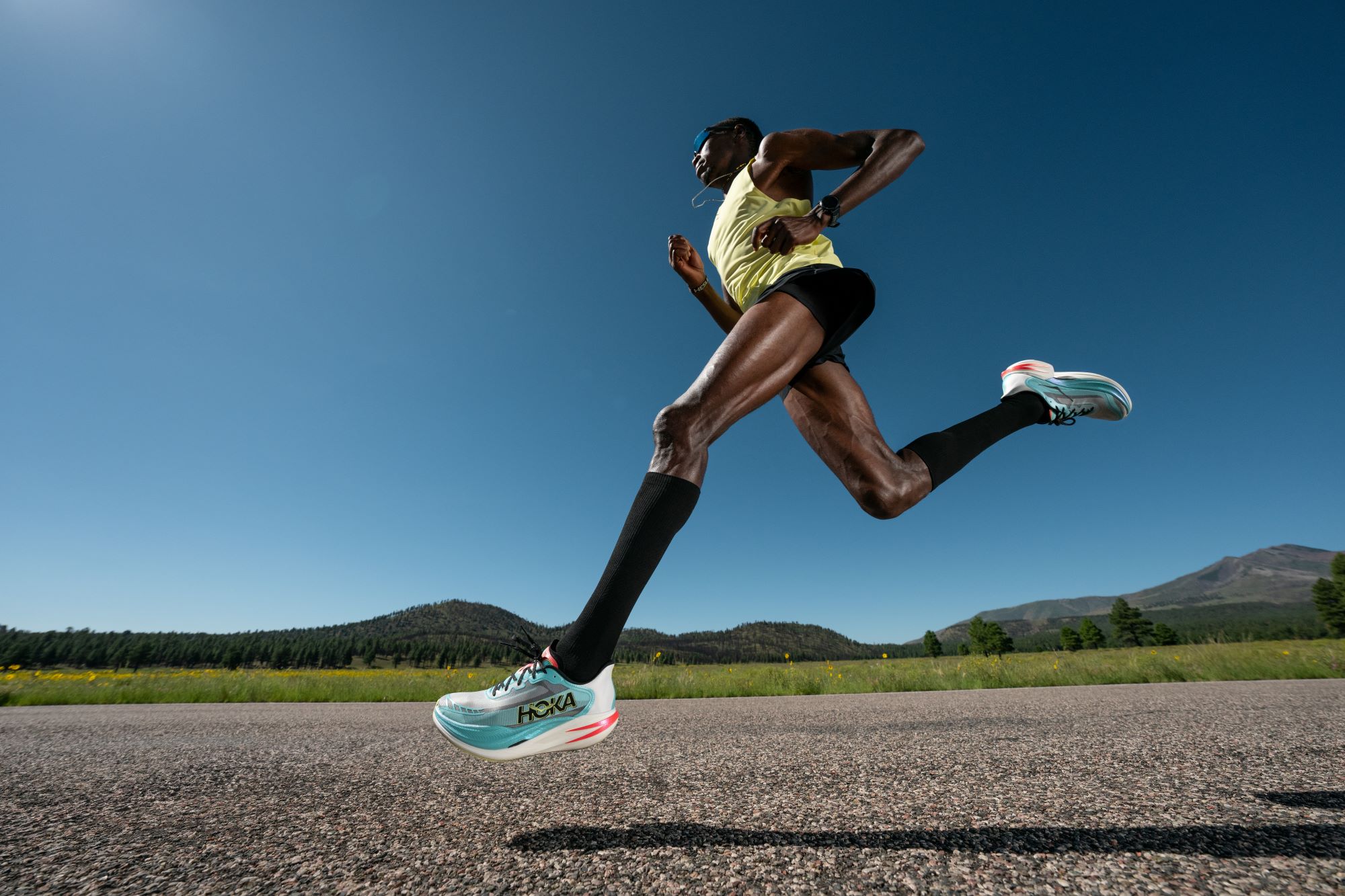 Detail der Hoka Cielo X1 2.0 Sohle