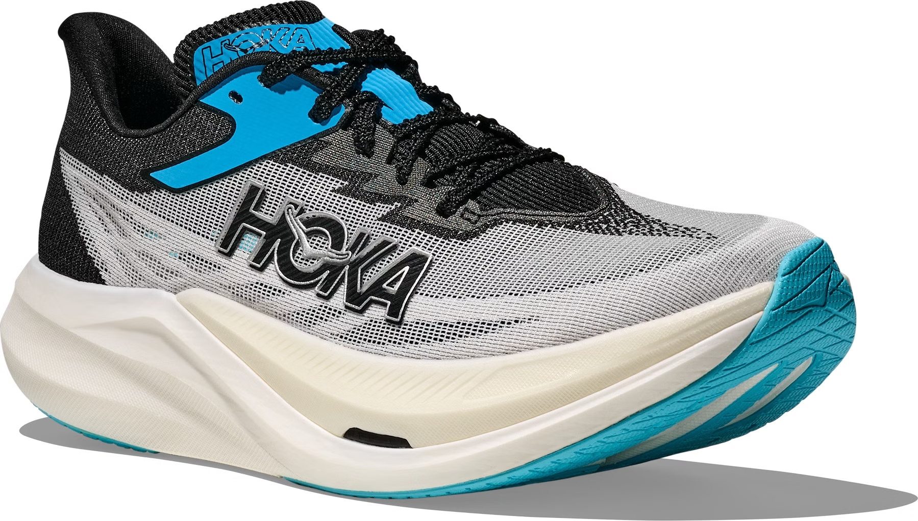 Detail van de zool van de Hoka Rocket X 3